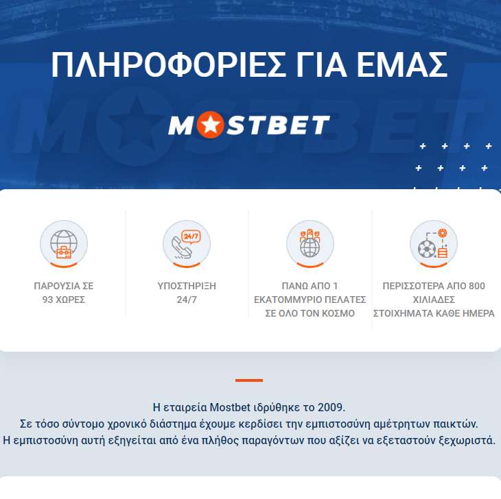 Επισκόπηση της εταιρείας Mostbet στην Ελλάδα